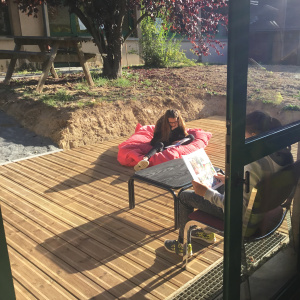La terrasse dans le patio