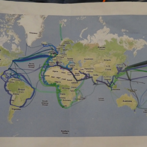 Fibres optiques dans le monde entier